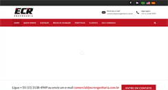 Desktop Screenshot of ecrengenharia.com.br